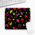 Vector Seamless Summer Fruits Pattern Colorful Cartoon Background Large Mousepads Front