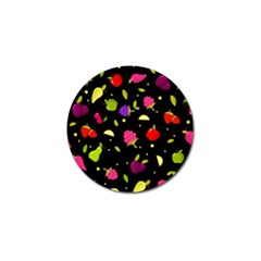 Vector Seamless Summer Fruits Pattern Colorful Cartoon Background Golf Ball Marker (10 Pack) by Vaneshart