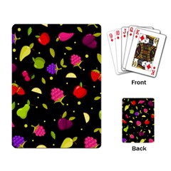 Vector Seamless Summer Fruits Pattern Colorful Cartoon Background Playing Cards Single Design (rectangle) by Vaneshart