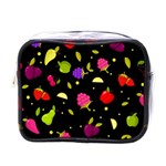 Vector Seamless Summer Fruits Pattern Colorful Cartoon Background Mini Toiletries Bag (One Side) Front