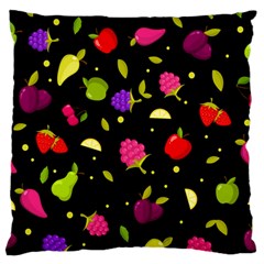 Vector Seamless Summer Fruits Pattern Colorful Cartoon Background Standard Flano Cushion Case (one Side) by Vaneshart