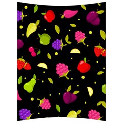 Vector Seamless Summer Fruits Pattern Colorful Cartoon Background Back Support Cushion by Vaneshart