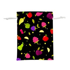 Vector Seamless Summer Fruits Pattern Colorful Cartoon Background Lightweight Drawstring Pouch (s) by Vaneshart