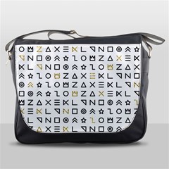 Memphis Seamless Patterns Messenger Bag by Vaneshart