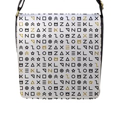 Memphis Seamless Patterns Flap Closure Messenger Bag (l) by Vaneshart