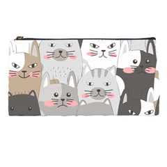 Hand Draw Cats Seamless Pattern Pencil Cases