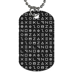 Memphis Seamless Patterns Dog Tag (two Sides) by Vaneshart