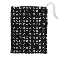 Memphis Seamless Patterns Drawstring Pouch (4xl)