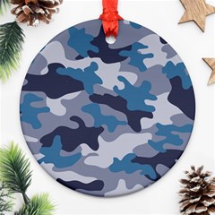 Military Seamless Pattern Ornament (round) by Vaneshart