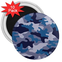 Military Seamless Pattern 3  Magnets (10 Pack)  by Vaneshart