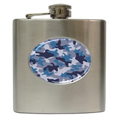 Military Seamless Pattern Hip Flask (6 Oz) by Vaneshart