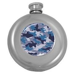 Military Seamless Pattern Round Hip Flask (5 Oz)