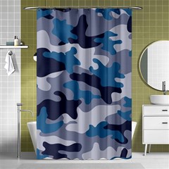 Military Seamless Pattern Shower Curtain 48  X 72  (small)  by Vaneshart