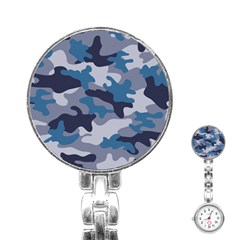 Military Seamless Pattern Stainless Steel Nurses Watch by Vaneshart