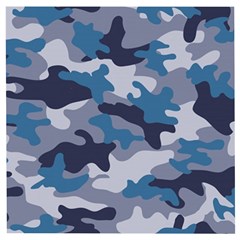 Military Seamless Pattern Wooden Puzzle Square