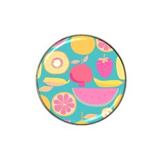 Seamless Pattern With Fruit Vector Illustrations Gift Wrap Design Hat Clip Ball Marker (4 Pack) by Vaneshart