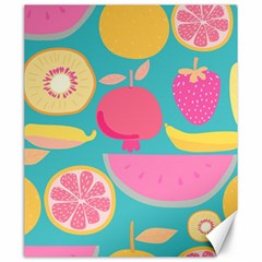 Seamless Pattern With Fruit Vector Illustrations Gift Wrap Design Canvas 20  X 24  by Vaneshart