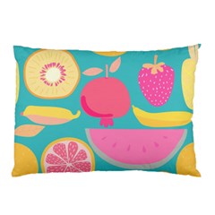 Seamless Pattern With Fruit Vector Illustrations Gift Wrap Design Pillow Case (two Sides) by Vaneshart