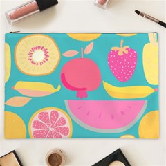 Seamless Pattern With Fruit Vector Illustrations Gift Wrap Design Cosmetic Bag (xxl) by Vaneshart