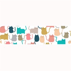 Cute Seamless Pattern Happy Kitty Kitten Cat Large Bar Mats by Vaneshart