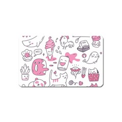 Set Kawaii Doodles Magnet (name Card) by Vaneshart