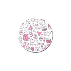 Set Kawaii Doodles Golf Ball Marker (10 Pack) by Vaneshart