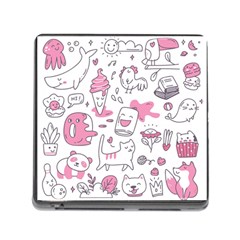 Set Kawaii Doodles Memory Card Reader (square 5 Slot) by Vaneshart