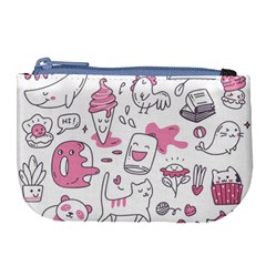 Set Kawaii Doodles Large Coin Purse by Vaneshart