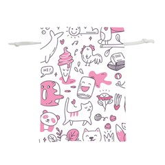 Set Kawaii Doodles Lightweight Drawstring Pouch (s)