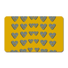 Butterfly Cartoons In Hearts Magnet (rectangular) by pepitasart