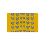 Butterfly Cartoons In Hearts Magnet (Name Card) Front