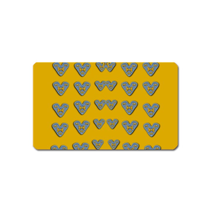 Butterfly Cartoons In Hearts Magnet (Name Card)