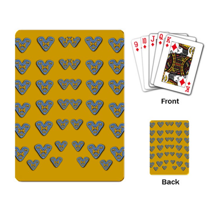 Butterfly Cartoons In Hearts Playing Cards Single Design (Rectangle)