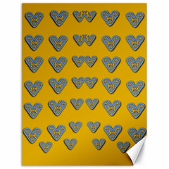 Butterfly Cartoons In Hearts Canvas 18  X 24  by pepitasart