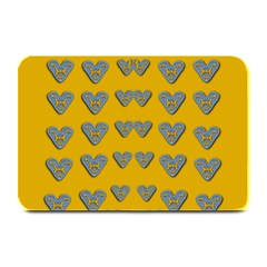 Butterfly Cartoons In Hearts Plate Mats by pepitasart