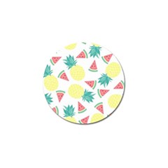 Vector Seamless Pattern With Pineapples Golf Ball Marker by Vaneshart