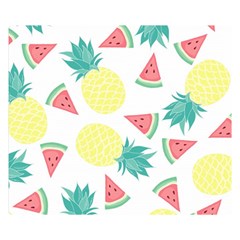 Vector Seamless Pattern With Pineapples Double Sided Flano Blanket (small)  by Vaneshart