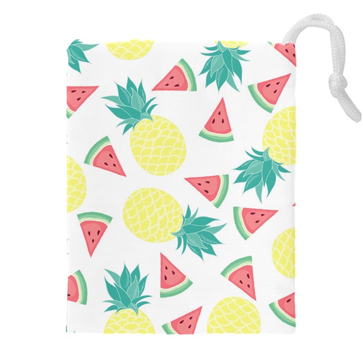 Vector Seamless Pattern With Pineapples Drawstring Pouch (4XL)