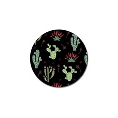 Cartoon African Cactus Seamless Pattern Golf Ball Marker by Vaneshart