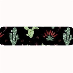 Cartoon African Cactus Seamless Pattern Large Bar Mats by Vaneshart