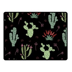 Cartoon African Cactus Seamless Pattern Fleece Blanket (small) by Vaneshart