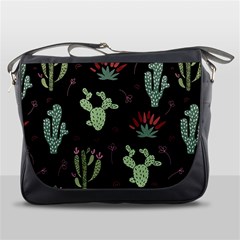 Cartoon African Cactus Seamless Pattern Messenger Bag by Vaneshart