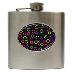 Geometric Seamless Pattern Hip Flask (6 Oz) by Vaneshart