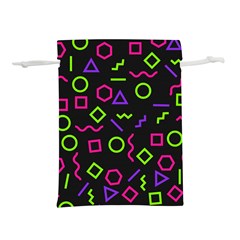 Geometric Seamless Pattern Lightweight Drawstring Pouch (l)