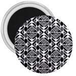 Graphic Design Decoration Abstract Seamless Pattern 3  Magnets Front