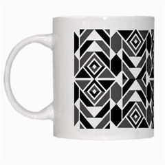 Graphic Design Decoration Abstract Seamless Pattern White Mugs