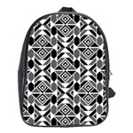 Graphic Design Decoration Abstract Seamless Pattern School Bag (Large) Front