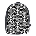 Graphic Design Decoration Abstract Seamless Pattern School Bag (XL) Front