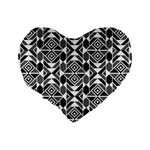 Graphic Design Decoration Abstract Seamless Pattern Standard 16  Premium Flano Heart Shape Cushions Back