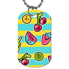 Summer Fruits Patterns Dog Tag (one Side) by Vaneshart